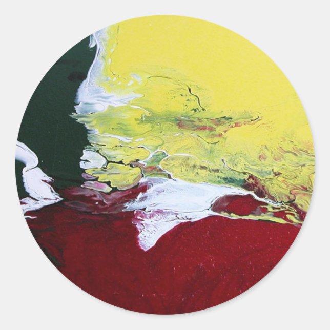 Rasta Flag Classic Round Sticker (Front)