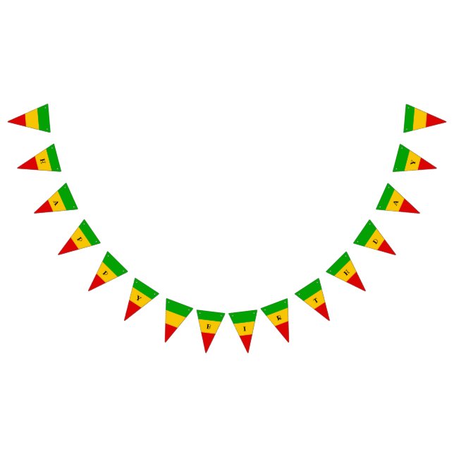 Rasta Flag Reggae Happy Birthday (All)