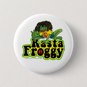 Rasta Froggy Button