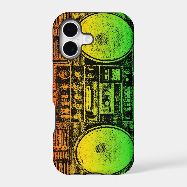 Rasta ghetto blaster (Back)