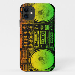 Rasta ghetto blaster Case-Mate iPhone case