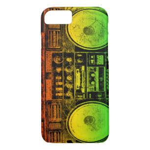Rasta ghetto blaster Case-Mate iPhone case