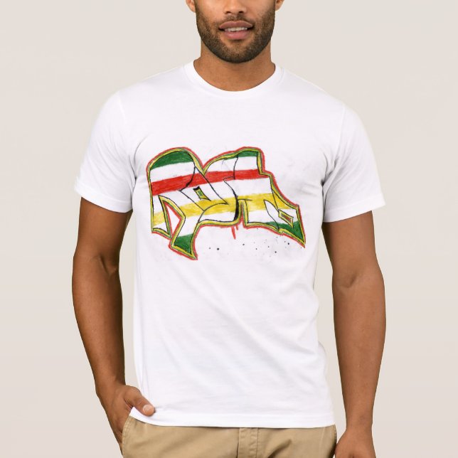 rasta graffiti T-Shirt (Front)