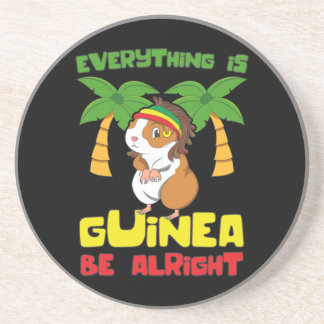 Rasta Guinea Pig Coaster