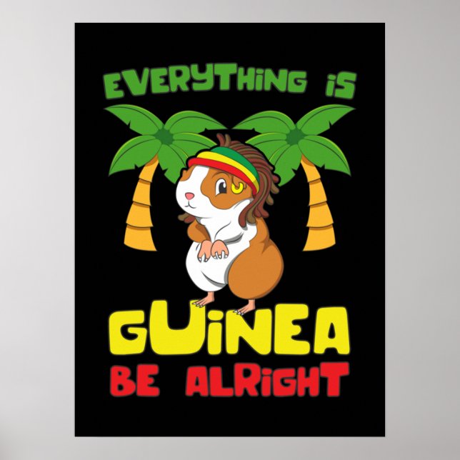 Rasta Guinea Pig Poster (Front)