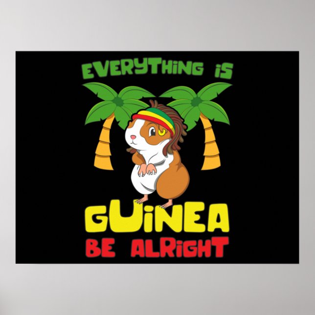 Rasta Guinea Pig Poster (Front)