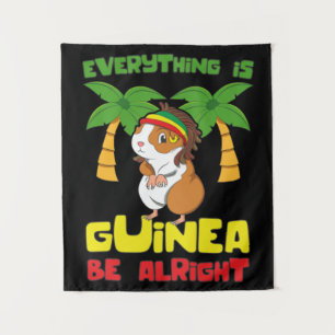 Rasta Guinea Pig Tapestry
