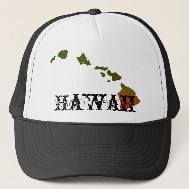 Rasta Hawaii Trucker Hat (Front)