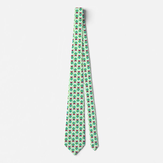 Rasta Island Colours Tribal Turtle Tie (Front)
