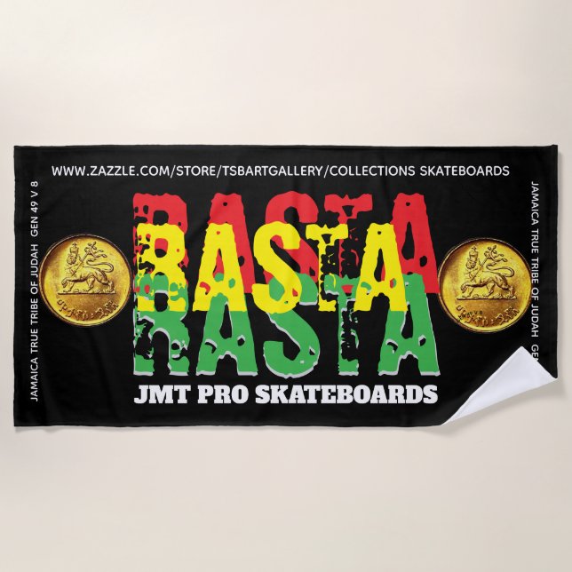 RASTA. JMT Beach Towel (Front)