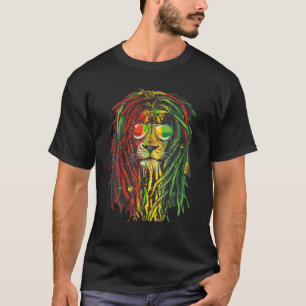 Rasta Lion Cool Dreadlock Rastafari for Rasta Love T-Shirt