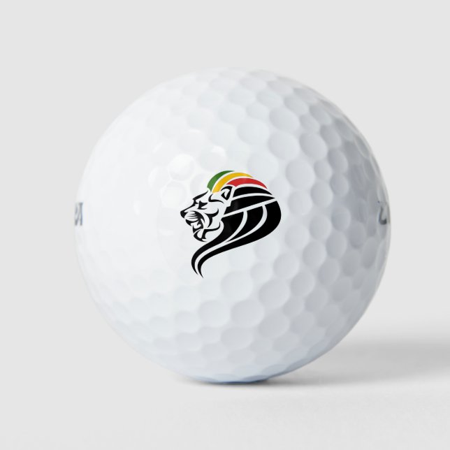 Rasta Lion Golf Balls (Front)