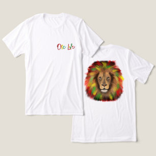 rasta lion head red green yellow Jamaica one love Tri-Blend Shirt