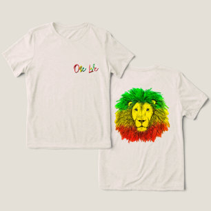 rasta lion head red green yellow Jamaica one love Tri-Blend Shirt
