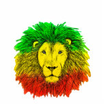 Rasta lion head red yellow green drawing Jamaica  Photo Sculpture Badge<br><div class="desc">Rasta coloured lion head. Designed for my husband and now shared with you!</div>