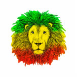 Rasta lion head red yellow green drawing Jamaica  Photo Sculpture Badge<br><div class="desc">Rasta coloured lion head. Designed for my husband and now shared with you!</div>