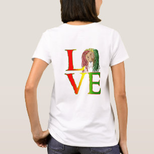Rasta Lion Jamaican Reggae Love T-Shirt