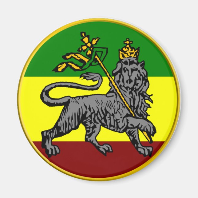 Rasta Lion magnet (Front)