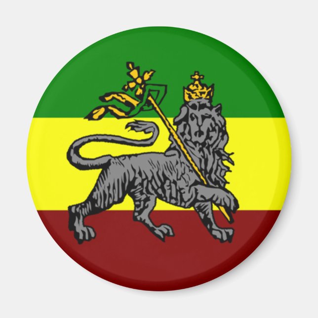 Rasta Lion Magnet (Front)