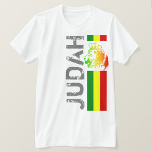 RASTA Lion of Judah Red Gold Green T-Shirt