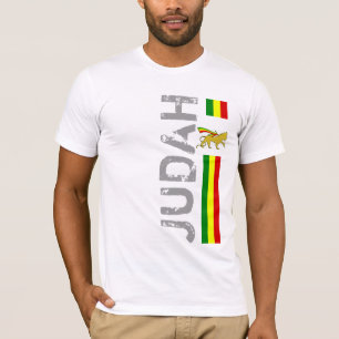 RASTA Lion of Judah   Red Gold Green T-Shirt