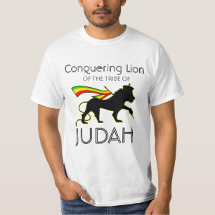 RASTA Lion of Judah Red Gold Green T-Shirt
