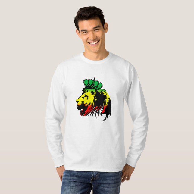Rasta Lion of Judah T-Shirt (Front Full)