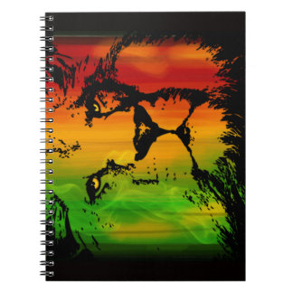 Rasta Lion Spiral Notebook