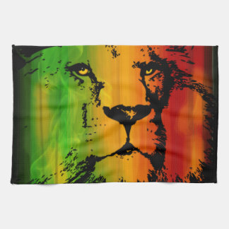 Rasta Lion Tea Towel