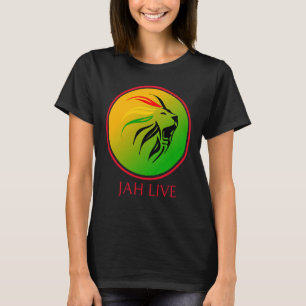 Rasta Live Up jah Live Lion T-Shirt