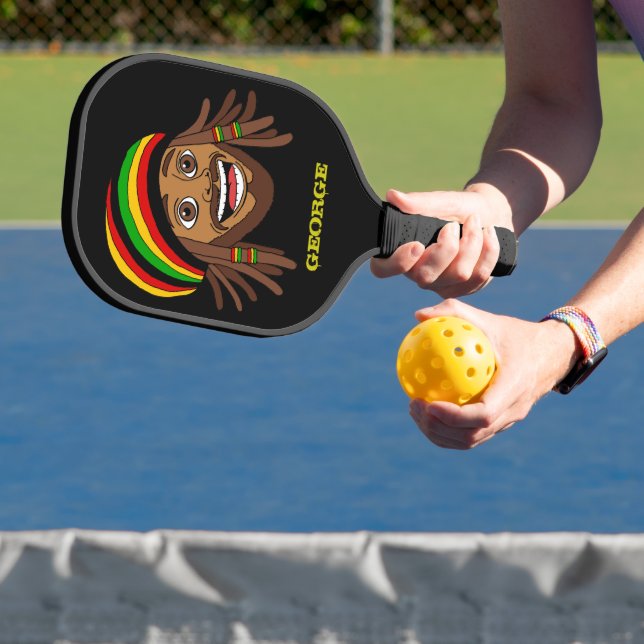 Rasta Man Jamaican Pickleball Paddle (Insitu)