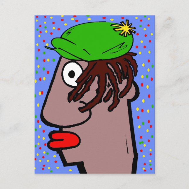 Rasta Man Postcard (Front)