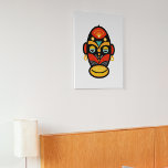 Rasta Mask Canvas Print<br><div class="desc">Want to give some traditional and historic look to your walls? Then try out this real tribal peoples cultural mask art wall decor and enjoy the mesmerising look.</div>
