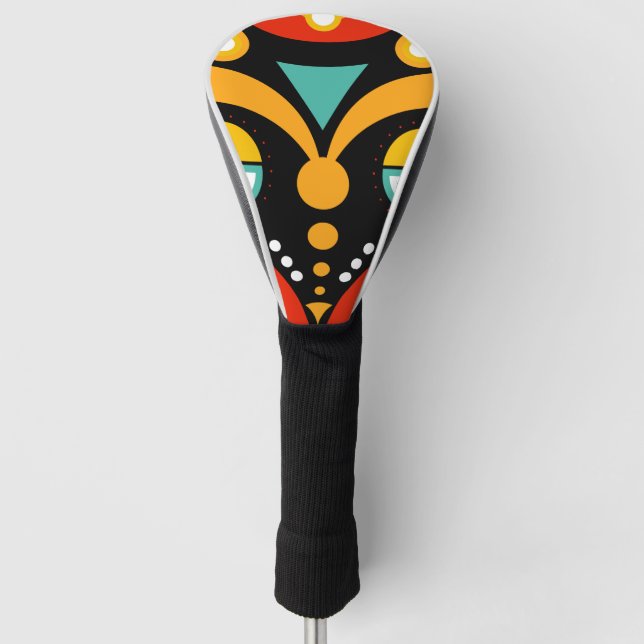 Rasta Mask Golf Head Cover (Front)