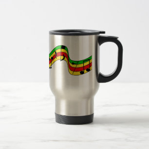 Rasta Music Staff Travel Mug