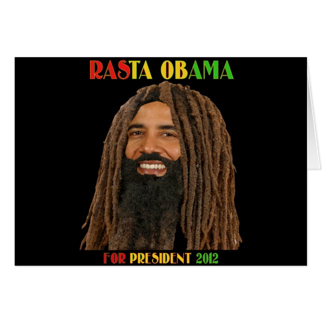 Rasta Obama for President 2012 (Front Horizontal)