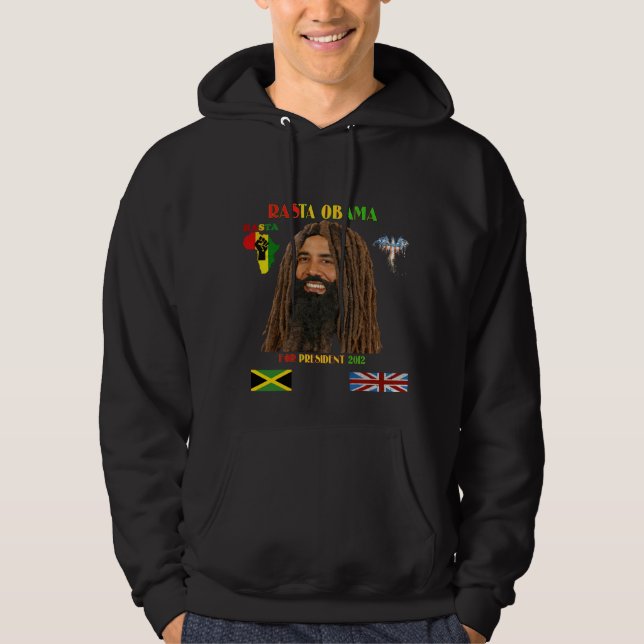Rasta Obama for President Hoodie (Front)