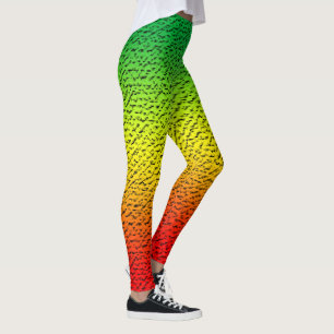 Rasta pattern leggings
