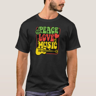 Rasta PEACE-LOVE-MUSIC T-Shirt