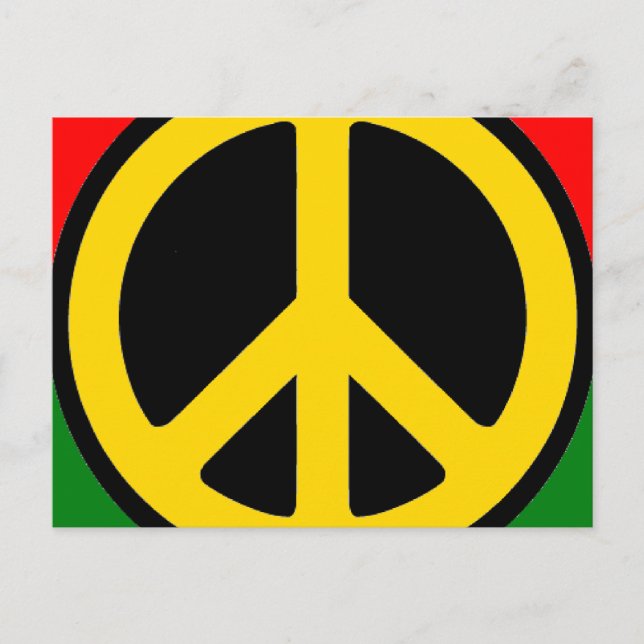 Rasta Peace Postcard (Front)