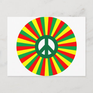 Rasta Peace Postcard