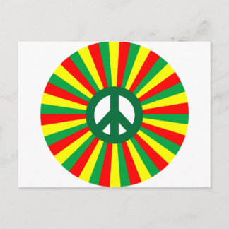 Rasta Peace Postcard