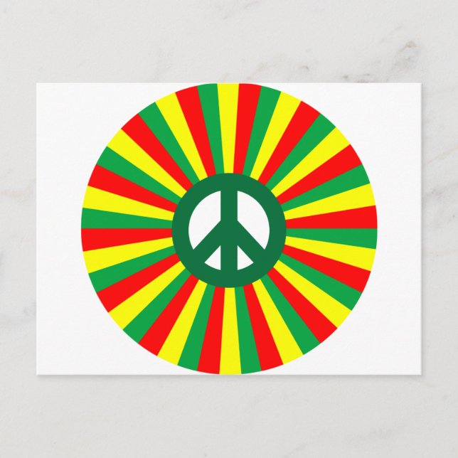 Rasta Peace Postcard (Front)