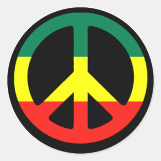 rasta_peace_symbol_l classic round sticker