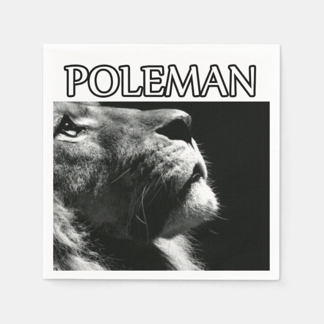 Rasta poleman party lion napkin (Front)