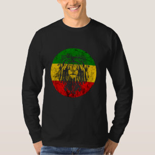 Rasta Reggae Lion Of Judah Jamaican Roots Rastafar T-Shirt
