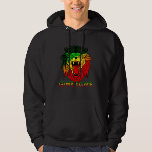 Rasta Reggae Lion Of Judah One Love Hippie Rastafa Hoodie