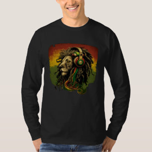 Rasta Reggae Lion Of Judah Rastafarian Roots Regga T-Shirt