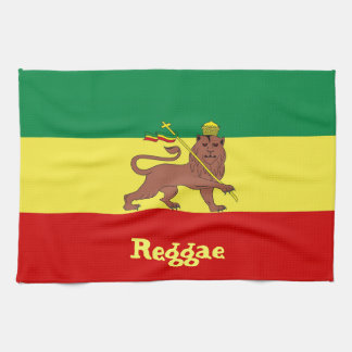 Rasta Reggae Lion of Judah Tea Towel
