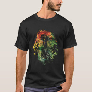 Rasta Reggae Lion Rasta Roots Lion Of Judah Reggae T-Shirt